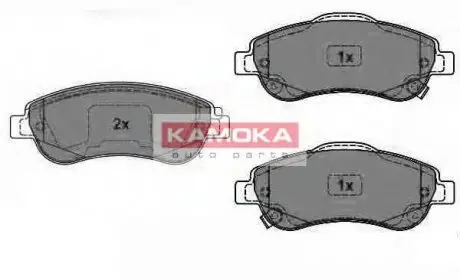 Комплект тормозных колодок, дисковый тормоз KAMOKA JQ1018456 (фото 1)