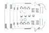 Комплект пружинок колодок ручника Ford Transit 86-91, (254x70) Quick Brake 105-0642 1050642