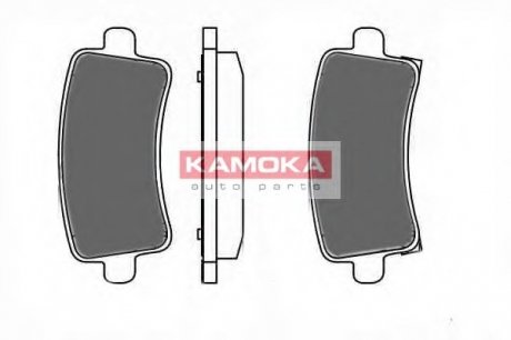Комплект гальмівних колодок, дискове гальмо KAMOKA JQ1018504 (фото 1)