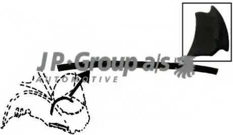 Уплотнитель для моторного отсека, передний JP GROUP 8185500600