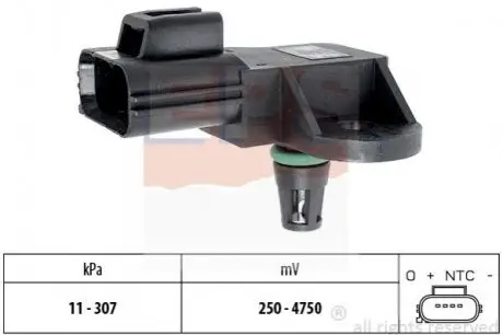 Датчик вакуума (давление) Fiat Ducato/Citroen Jumper 2,2 HDI 06- EPS 1.993.205