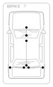 Трос ручного гальма зад. прав. Ford Custom (коротка база) 13- COFLE 10.5348 (фото 1)