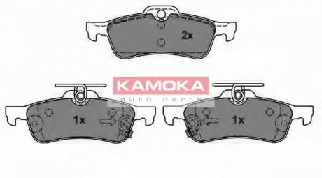 Комплект тормозных колодок, дисковый тормоз KAMOKA JQ1018082