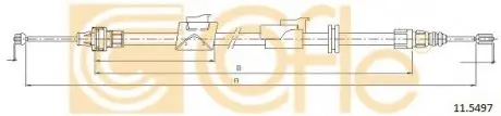 Трос ручного гальма зад. П Ford Galaxy (WA6) 2006/05-2015/06 COFLE 11.5497