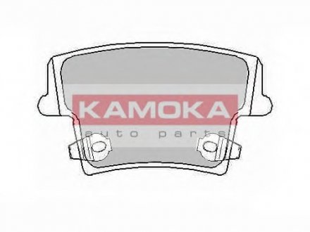 Комплект гальмівних колодок, дискове гальмо KAMOKA JQ101132