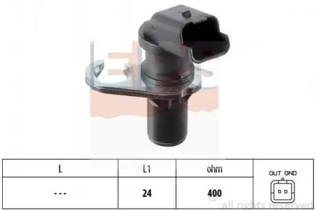 Датчик колінвала Citroen Berlingo, C5, Xsara Peugeot 306, 4 EPS 1.953.303
