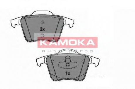 Комплект тормозных колодок, дисковый тормоз KAMOKA JQ1013564 (фото 1)
