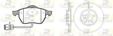 Гальмівний комплект (Диски RH 6328.10 + Колодки RH 2390.02) 8390.01 ROADHOUSE 839001