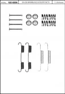 Монтажний комплект колодки QB105-0896 QUICK BRAKE 1050896