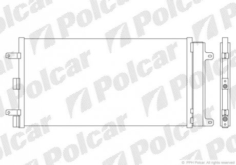 Радиаторы кондиционера Polcar 3041K8C1 (фото 1)
