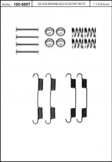 Комплект для монтажу гальмівних колодок QUICK BRAKE 1050897