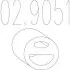 Монтажне кільце вихлопної системи (D (внутр.) - 74 мм; D (наружн.) - 90 мм; Висота - 11,5 мм) MTS 02.9051 (фото 1)