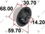 Сайлентблок переднего рычага задний L=R TENACITY AAMTO1018