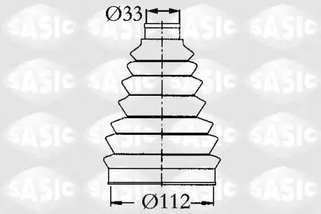 Комплект пильника, приводний вал CITROEN FIAT PEUGEOT C3 Pluriel Jumper Ducato 94-06 Boxer I SASIC 2933073