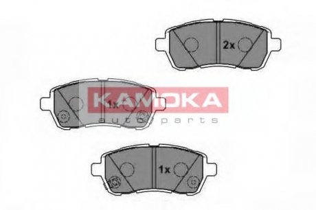 Комплект гальмівних колодок, дискове гальмо KAMOKA JQ1018454 (фото 1)