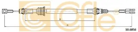 Трос привода ручного тормоза Renault Master COFLE 106856