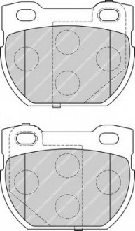 Комплект тормозных колодок, дисковый тормоз FERODO FDB1994 (фото 1)