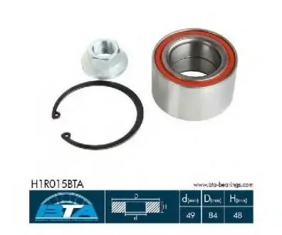 Подшипник ступицы Renault Master II передн. BTA H1R015BTA