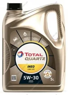 Масло моторное Quartz Ineo Long Life 5W-30 (5 л) TOTAL 181712