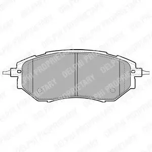 Тормозные колодки дисковые SUBARU Forester/Legacy/Outback/Tribeca "F "04>> Delphi LP1941