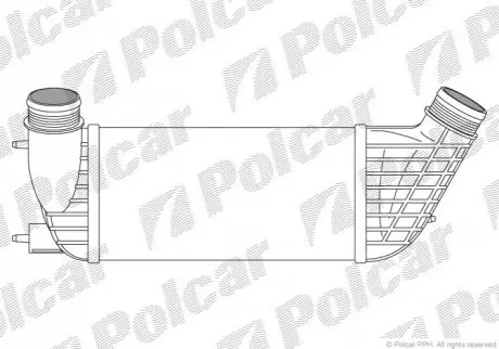 Радіатори повітря (Інтеркулери) Polcar 2397J8-2