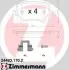 Комплект тормозных колодок, дисковый тормоз ZIMMERMANN 244831702 (фото 1)