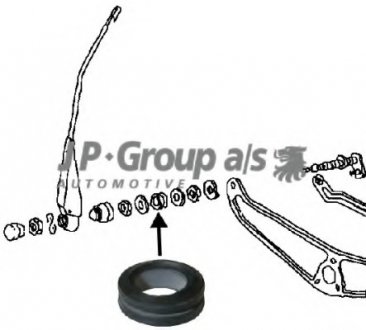 Пыльник, тяги и рычаги привода стеклоочистителя JP GROUP 8198151402