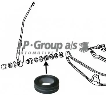 Пыльник, тяги и рычаги привода стеклоочистителя JP GROUP 8198151402