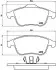 Комплект гальмівних колодок, дискове гальмо BREMBO P68045