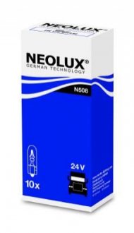 Автолампа W1,2W W2x4,6d 1,2 W белая NEOLUX N508