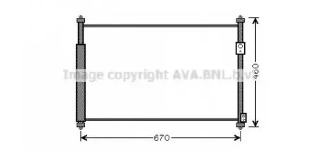 Конденсор кондиционера GR VITARA 16i/19i/19D 05- (AVA) AVA COOLING SZ5108D