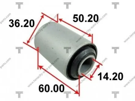 Сайлентблок переднего рычага передний L=R TENACITY AAMNI1010