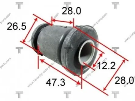 Сайлентблок переднего рычага передний L=R TENACITY AAMNI1015
