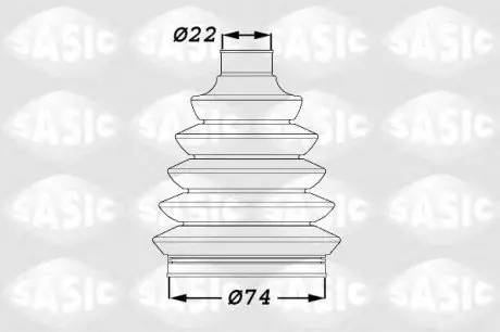 Пильовик ШРУСу 3293A3,, 01171, SASIC 1900011