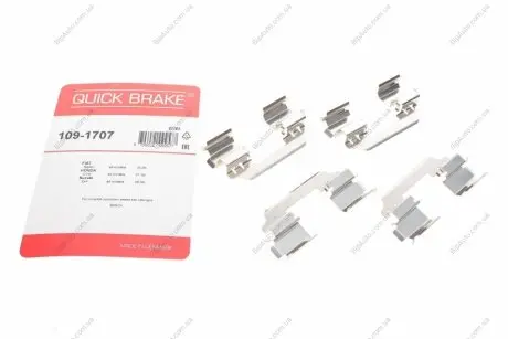 Монтажный комплект дисковых колодок QUICK BRAKE 1091707