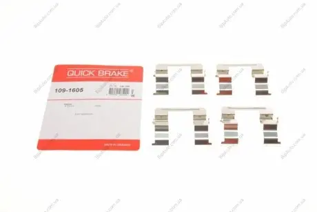 Монтажный комплект дисковых колодок QUICK BRAKE 1091605