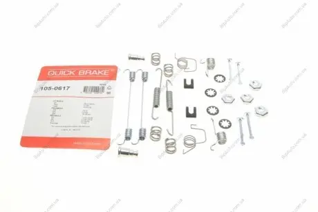 Монтажный к-кт тормозных колодок 105-0617 QUICK BRAKE 1050617