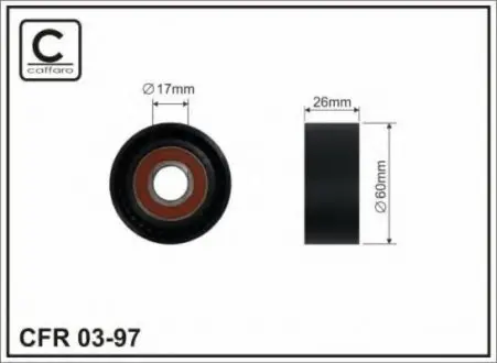 Сам ролік Renault Megane 1,9D, Laguna 1,9 dTI CAFFARO 03-97 (фото 1)
