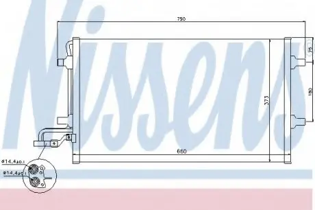 Конденсатор, кондиціонер NISSENS 940086