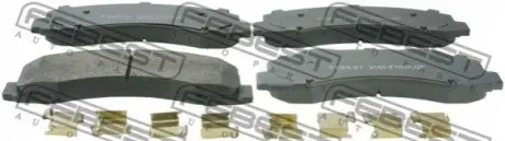 Колодки тормозные передние комплект FEBEST 2101F150V2F