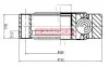 ШРУС Mercedes V-Class,Vito внутренний (пр-во KAMOKA) 8047