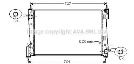 Фото 1 - радіатор охолодження CORSA D 13CDTi MT 06-(AVA) AVA COOLING OLA2423 Радіатор охолодження CORSA D 13CDTi MT 06-(AVA) AVA COOLING OLA2423 (фото 1)