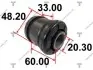 Сайлентблок переднего рычага задний L=R TENACITY AAMTO1144