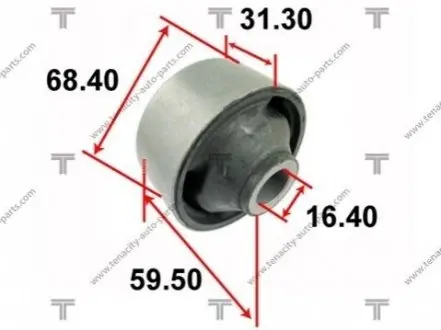 Сайлентблок переднего рычага задний L=R TENACITY AAMTO1076