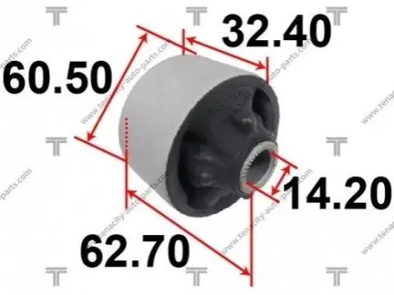 Сайлентблок переднего рычага задний L=R TENACITY AAMTO1033
