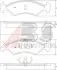 Гальмівні колодки Ford Fiesta 1.1-1.6D 83-89. 36534