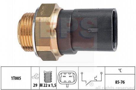 Термовимикач венртилятора Iveco Daily 2.5/2.8 91-98 EPS 1.850.287 (фото 1)