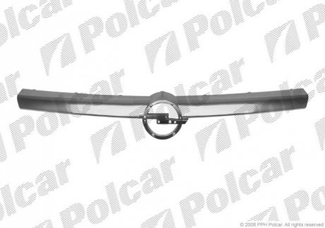 Накладка решетки хром OPEL ASTRA H 10.03-04.07 (PJ) Polcar 5509051 (фото 1)
