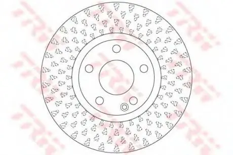 Диск гальмівний (1 шт.).) MERCEDES A(W176)/ B(W246) "F D=295mm "12>> TRW DF6501