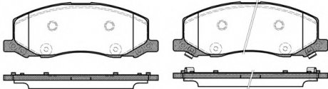 Комплект тормозных колодок, дисковый тормоз REMSA 138602